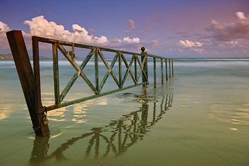 Image showing Gate to the sea