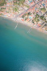 Image showing Aerial view on the island of Zakynthos 