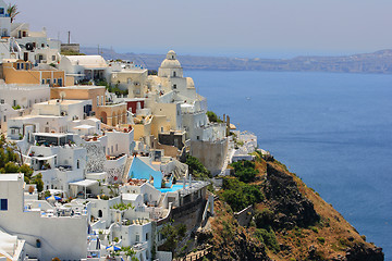 Image showing view of Fira town - Santorini 