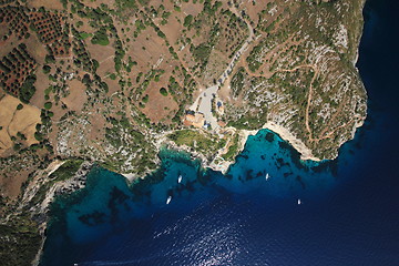 Image showing Aerial view on Zakynthos island