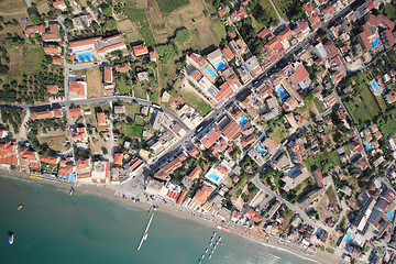 Image showing Aerial view on the island of Zakynthos 