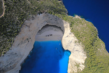 Image showing Aerial view on Zakynthos island