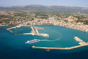 Image showing Aerial view on Zakynthos island