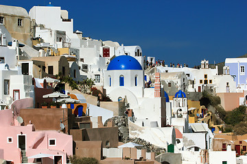 Image showing view of Oia town - Santorini 