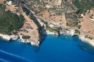 Image showing Aerial view on Zakynthos island