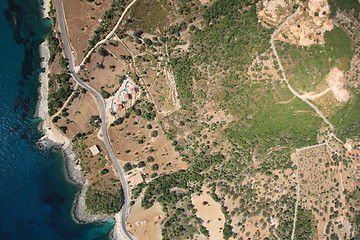 Image showing Aerial view on Zakynthos island