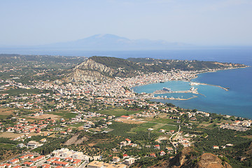 Image showing Aerial view on Zakynthos island