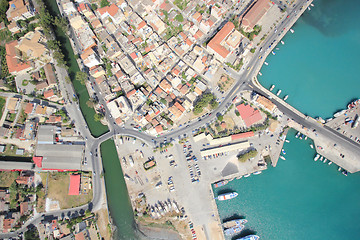 Image showing Aerial view on the island of Zakynthos 