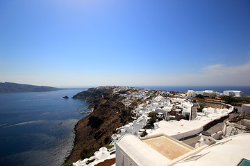 Image showing view of Fira town - Santorini 