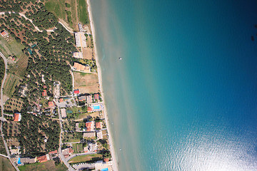 Image showing Aerial view on the island of Zakynthos 