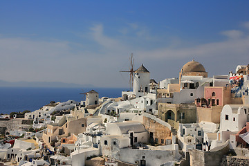 Image showing view of Fira town - Santorini 