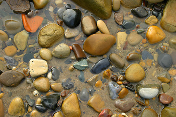 Image showing Pebbles on the Beach
