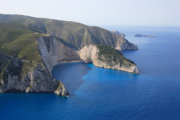 Image showing Aerial view on Zakynthos island