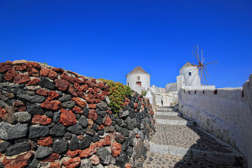 Image showing view of Fira town - Santorini 