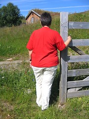 Image showing Overweight woman