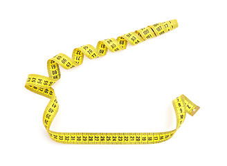 Image showing Yellow measuring tape 