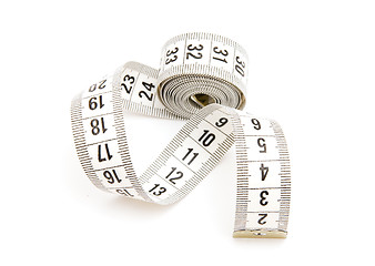 Image showing White measuring tape