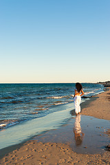 Image showing Beach walk