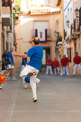 Image showing Pelota match action