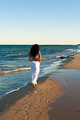 Image showing Beach walk