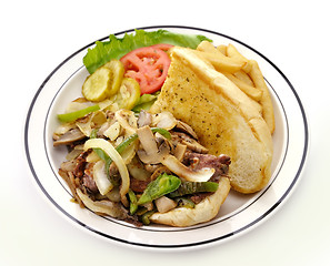 Image showing Cheese Steak Sandwich