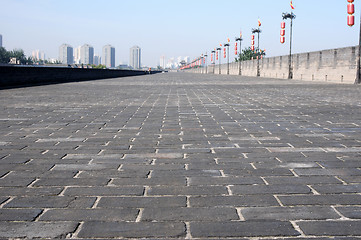 Image showing Ancient city wall of Xian, China