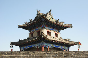 Image showing Ancient city wall of Xian, China