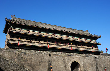 Image showing Ancient city wall of Xian, China