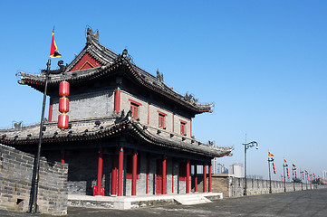 Image showing Ancient city wall of Xian, China