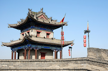 Image showing Ancient city wall of Xian, China