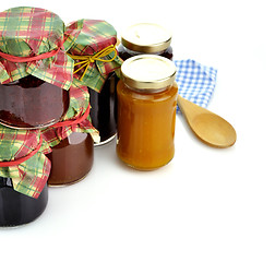 Image showing jam in the jars