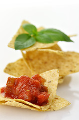 Image showing Corn tortilla chips