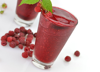 Image showing raspberry smoothie