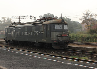 Image showing Cargo locomotive
