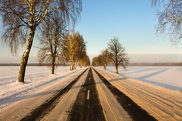 Image showing Winter road