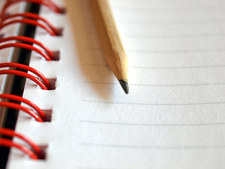 Image showing Blank notebook page