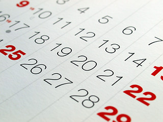 Image showing Calendar
