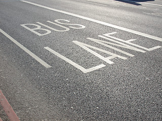 Image showing Bus lane