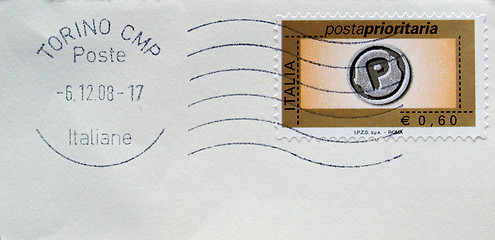 Image showing Italian stamp