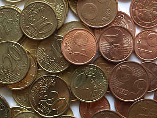 Image showing Euro coins