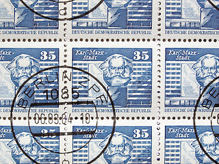 Image showing German DDR stamps