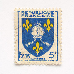 Image showing French stamp