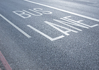 Image showing Bus lane