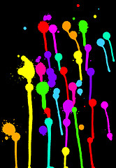 Image showing colorful blots