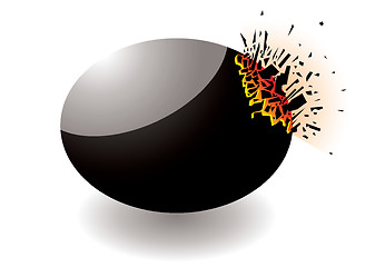 Image showing Exploding stone