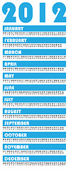 Image showing 2012 simple calendar