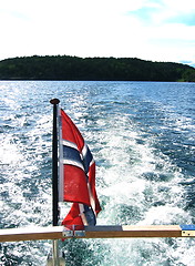 Image showing Norwegian flag