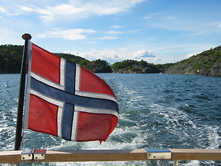 Image showing Norwegian flag