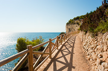 Image showing Coastal walkway