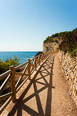 Image showing Coastal walkway